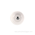 Wholesale Customizable Custom White Ceramic Pet Dog Bowl
